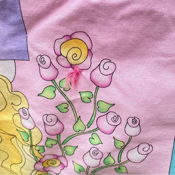 PRINCESS Castle Baby Tummy Time Quilt Rapunzel Handmade 47 x 37 inches - Picture 6 of 16